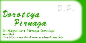 dorottya pirnaga business card